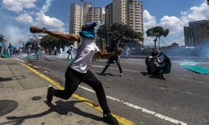 Protester in Caracas
