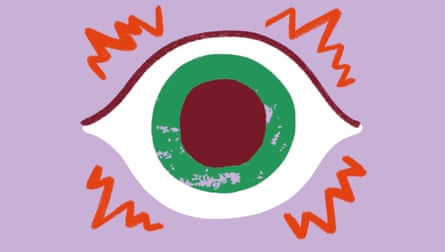 Illustration of an eye to symbolise sight