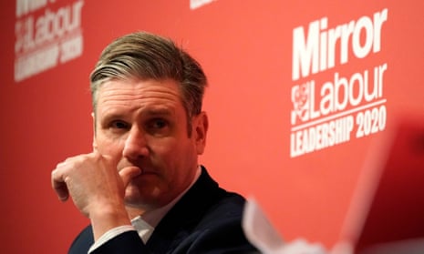 Keir Starmer takes part in the last Labour party leadership hustings at Dudley town hall on 8 March