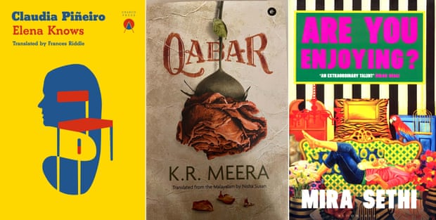The covers of Elena Knows, Qabar and Are You Enjoying?