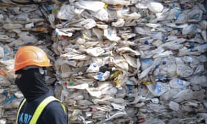 a pile of Australian plastic waste