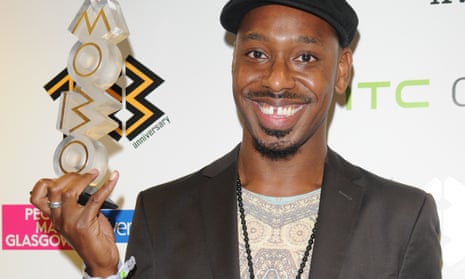 Shabaka Hutchings with his MOBO for Best Jazz Act in 2013. 