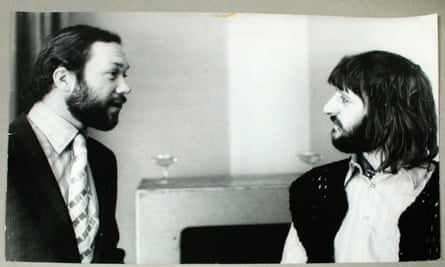 Peter Brown and Ringo Starr at the Beatles’ office in London