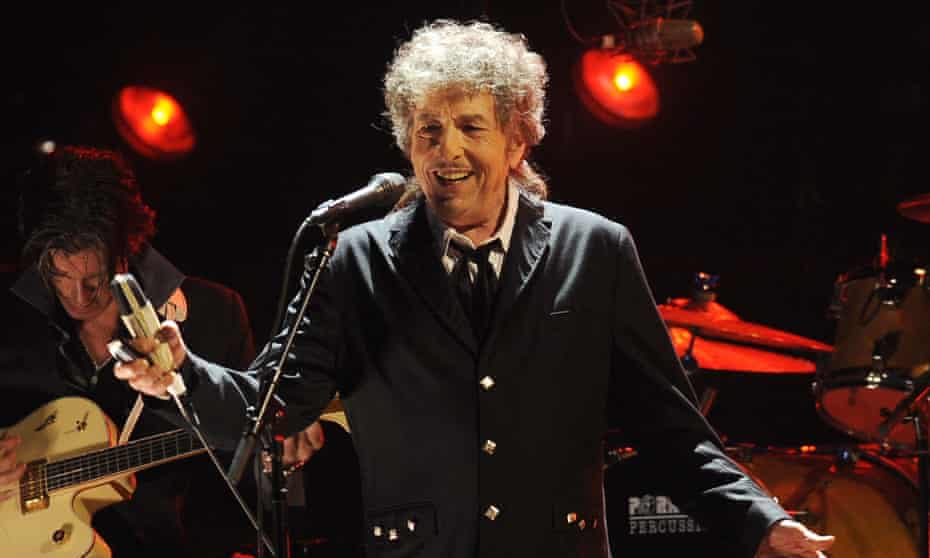 Bob Dylan performing in 2012.