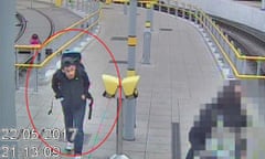 Manchester Arena incident<br>Handout file photo issued by Greater Manchester Police of the CCTV image of Salman Abedi at Victoria Station making his way to the Manchester Arena, on May 22, 2017, where he detonated his bomb. His brother Hashem Abedi is due to be sentenced for his part in the atrocity, more than three years after 22 people were murdered and hundreds of others were hurt. PA Photo. Issue date: Thursday August 20, 2020. See PA story COURTS Arena. Photo credit should read: GMP/PA Wire NOTE TO EDITORS: This handout photo may only be used in for editorial reporting purposes for the contemporaneous illustration of events, things or the people in the image or facts mentioned in the caption. Reuse of the picture may require further permission from the copyright holder.