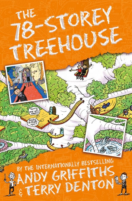 Denton’s cover for The 78-Storey Treehouse, his record-breaking book with Andy Griffiths