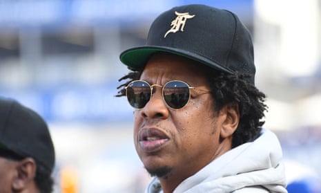 Jay-Z in Los Angeles this month, at an American football match between Los Angeles Rams and the Seattle Seahawks.