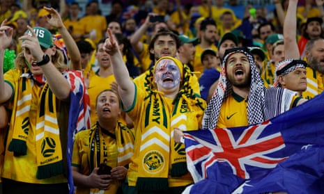Australian fans soak up the atmosphere ahead of the FIFA World Cup Qatar 2022 Round of 16 match between Argentina and Australia