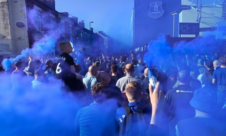 Everton fans at Goodison Park.