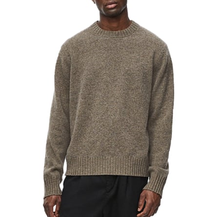 A Day s March mocha mousse lab’s wool sweater in taupe