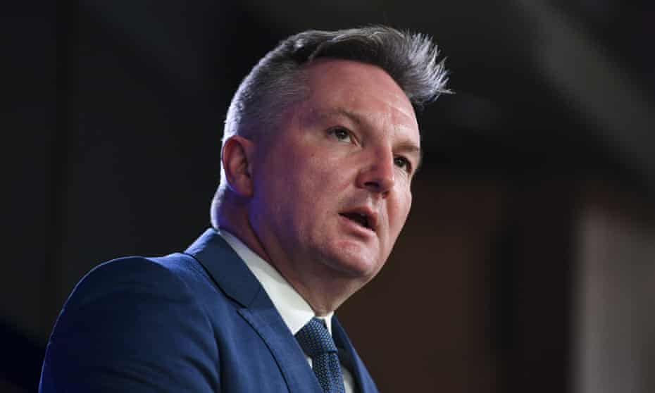 Shadow Minister for Climate Change and Energy Chris Bowen addresses the National Press Club in Canberra