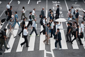 people crossing a road
