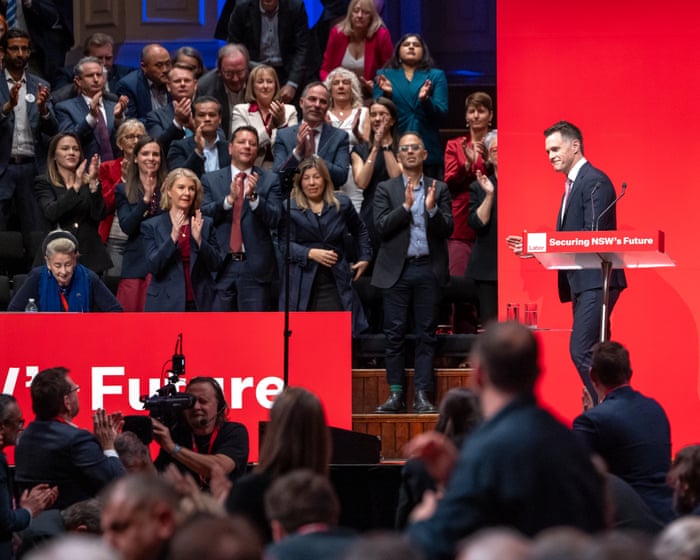 Chris Minns admits NSW Labor needs to ‘climb Everest’ to stay in power as protesters interrupt state conference