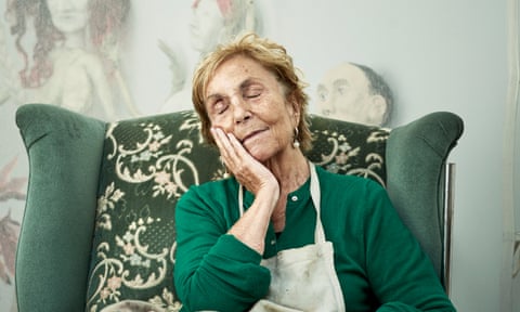 Paula Rego in her studio, 2018.