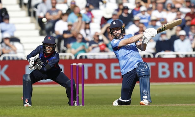 County cricket: Kent’s Royal London Cup win was a great 50-over showcase | Cricket 3 Player of the match Joey Evison smashes a six on his way to 97 for Kent.