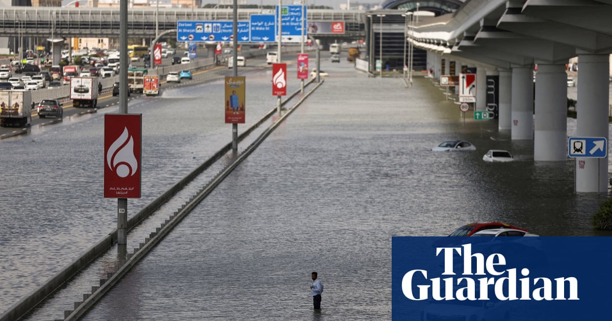 Dubai floods: Chaos, queues and submerged cars after UAE hit by record rains | United Arab Emirates