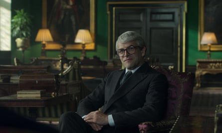 Jonny Lee Miller as prime minister Sir John Major.