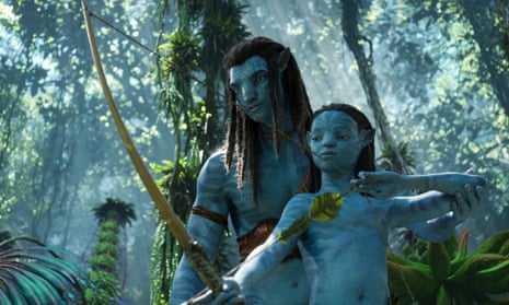 Jake Sully and Neteyam in Avatar: Way of the Water