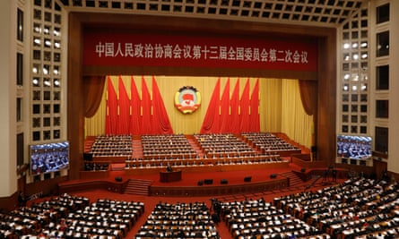 The opening of the second session of the 13th CPPCC national committee in Beijing