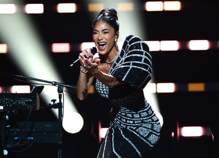 In magnificent voice … Nicole Scherzinger.