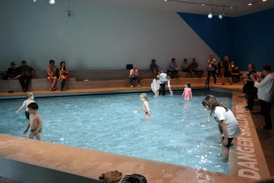 Swimming lessons ... the Australian national pavilion at Venice biennale 2016.