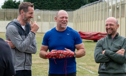 Will Greenwood, Mike Tindall and Matt Dawson