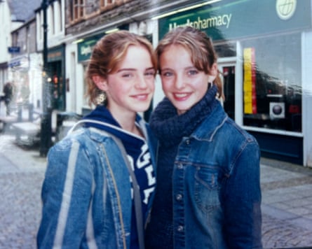 Flick Miles, right, with Emma Watson.