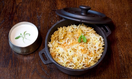 chicken biryani.