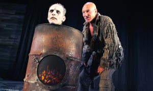 Prospero cooks ... with Julian Bleach in the 2006 Tempest.