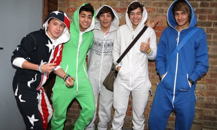 The boy band One Direction popularised the onesie.