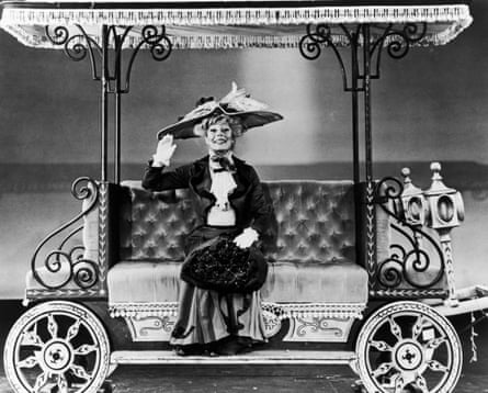 Carol Channing in Hello, Dolly! at the St James theatre, New York, circa 1964.