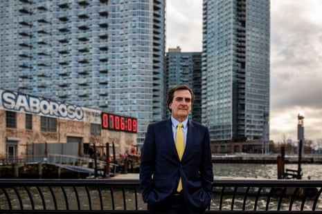 New York State Senator Michael N. Gianaris at the potential location of the Amazon headquarters in Long Island City Queens, New York.