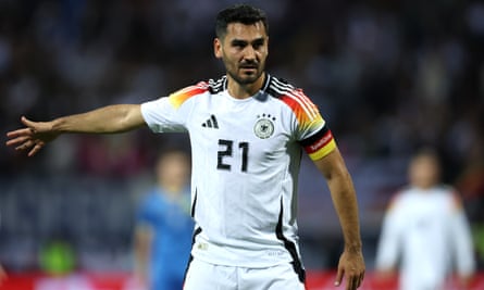 Ilkay Gündogan in action for Germany.