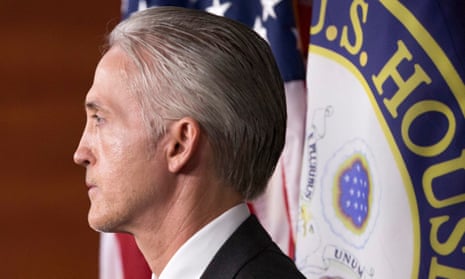 Chairman of the House Select Committee on Benghazi Trey Gowdy at a news conference held to discuss the committee’s release of its report, 28 June 2016. 
