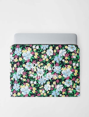Floral quilted laptop case, £49, uk.maje.com