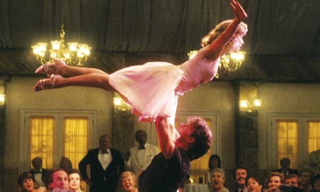 ‘We hated the movie until we heard your song’ … Patrick Swayze and Jennifer Grey in the climactic scene.