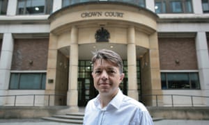 Matthew Johnston outside Blackfriars crown court
