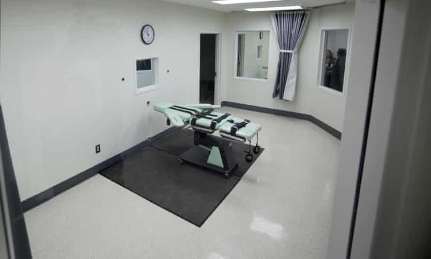 The lethal injection facility at San Quentin state prison in California.