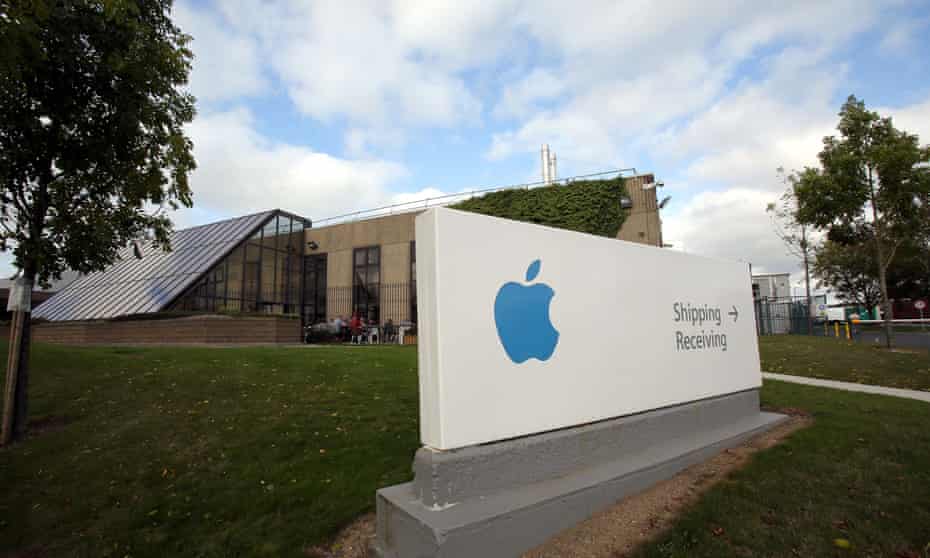 Apple said, however, that it still planned to expand its European headquarters, above, in County Cork.