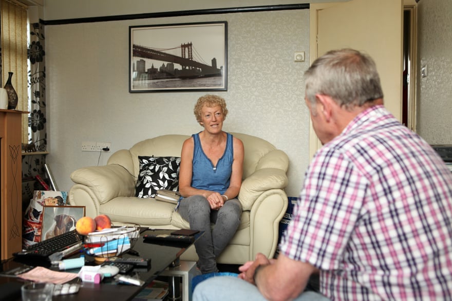 Ruth Chorley visits patient at home
