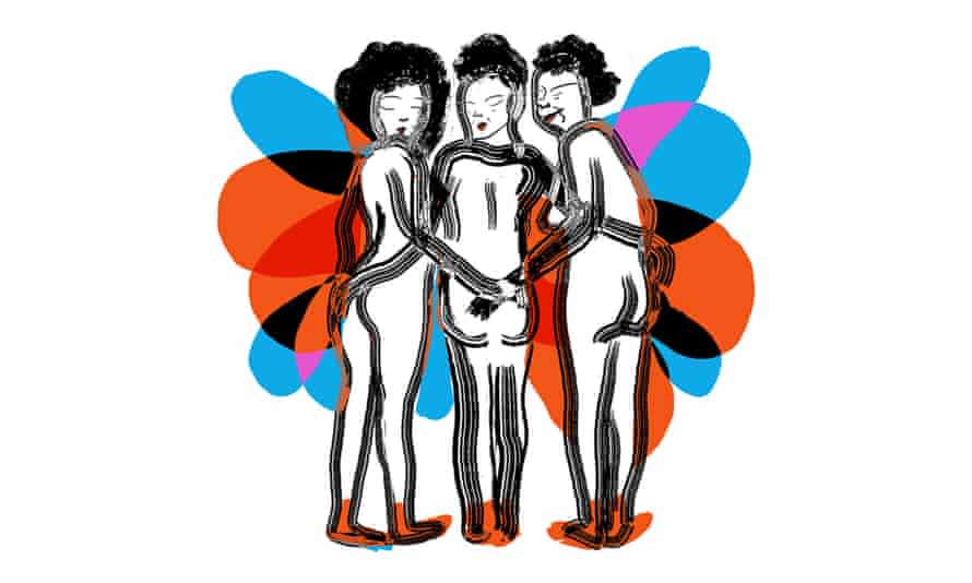 Illustration of three generations of women in Emma Thompson's family.