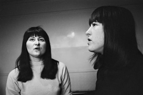 Norma Waterson (left) with her sister Lal in 1964.