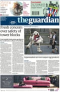 Guardian front page, 11 August 2017