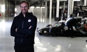 Bryn Balcombe, chief technical officer of Roborace, during a testing session at Silverstone.