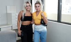 Haley (left) and Hanna Cavinder in New York to announce their new endorsement deals