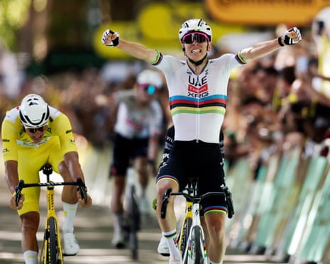 Tour de France: Pogacar takes 100th win in thrilling stage ...
