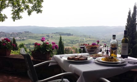 View from the terrace, Il Vescovino, Panzano, Italy