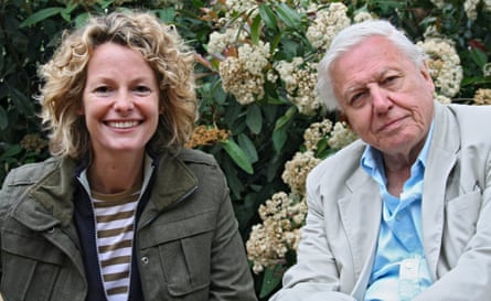 Kate Humble and Sir David Attenborough at London Zoo in 2010