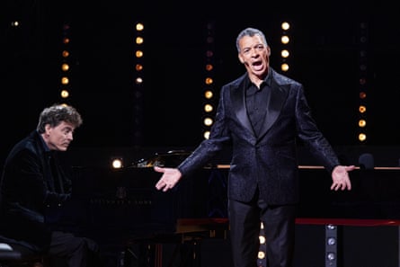 Paul Lewis and Roderick Williams performing during the 41st edition of the annual Prinsengracht concert, Amsterdam, 2023.