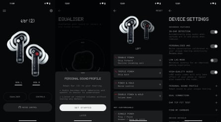 The Nothing X app on Android or iPhone.